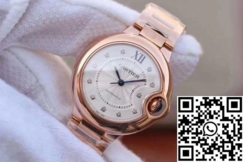 Ballon Bleu De Cartier Ladies 33 WE902062 V9 Factory White Textured Dial