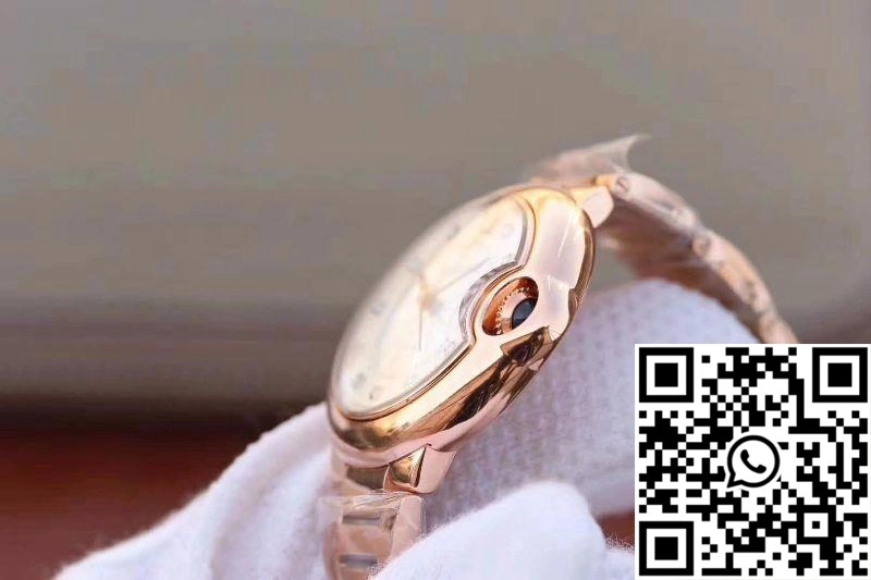 Ballon Bleu De Cartier Ladies 33 WE902062 V9 Factory White Textured Dial