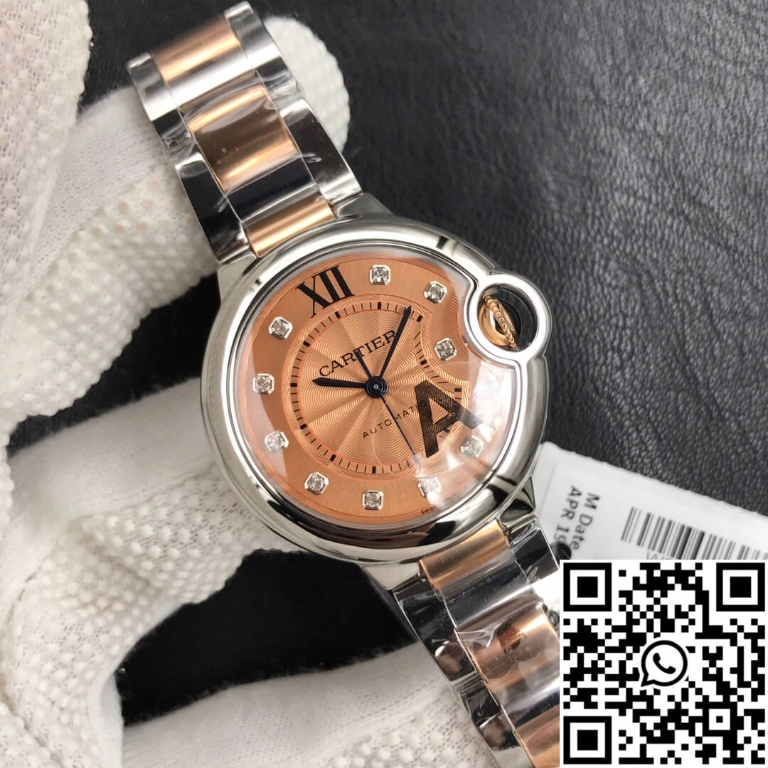 Ballon Bleu De Cartier Ladies 33MM V6 Factory Gold strap