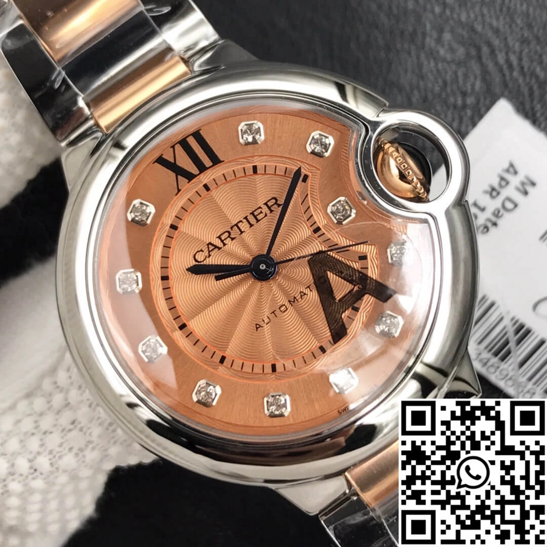 Ballon Bleu De Cartier Ladies 33MM V6 Factory Gold strap