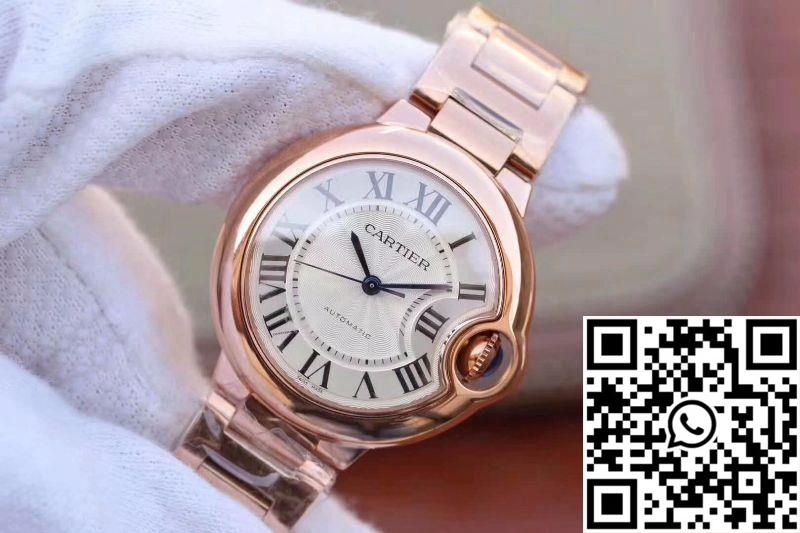 Ballon Bleu De Cartier Ladies 33MM W6920068 V9 Factory White Textured Dial