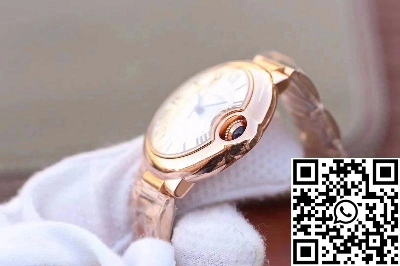 Ballon Bleu De Cartier Ladies 33MM W6920068 V9 Factory White Textured Dial