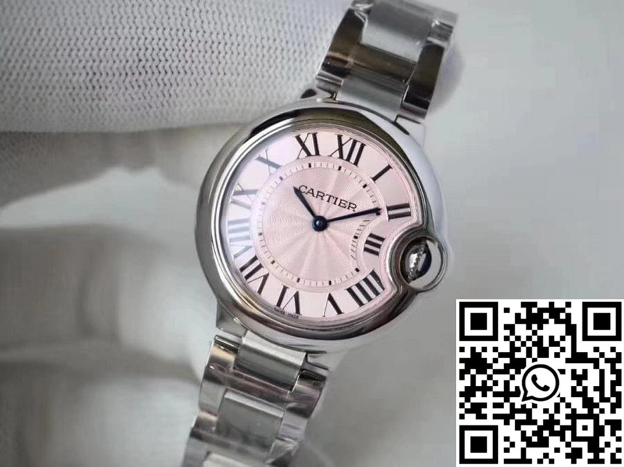 Ballon Bleu De Cartier Pink Dial 33mm V6 Factory