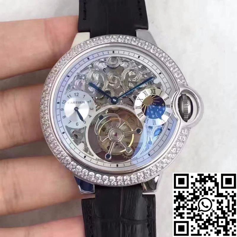 Ballon Bleu De Cartier Tourbillon Silver Dial