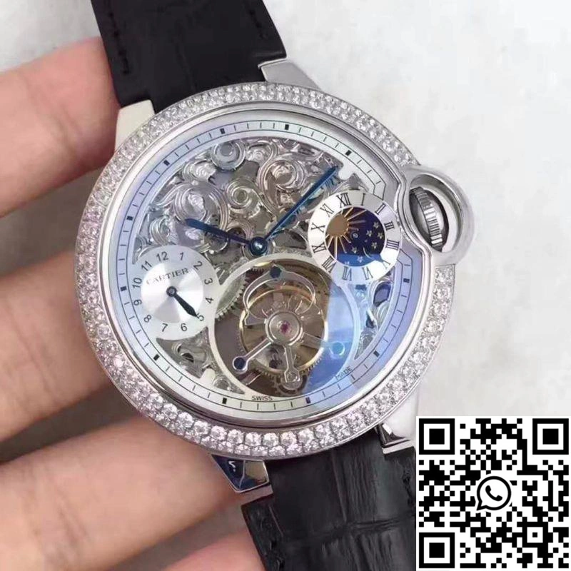Ballon Bleu De Cartier Tourbillon Silver Dial