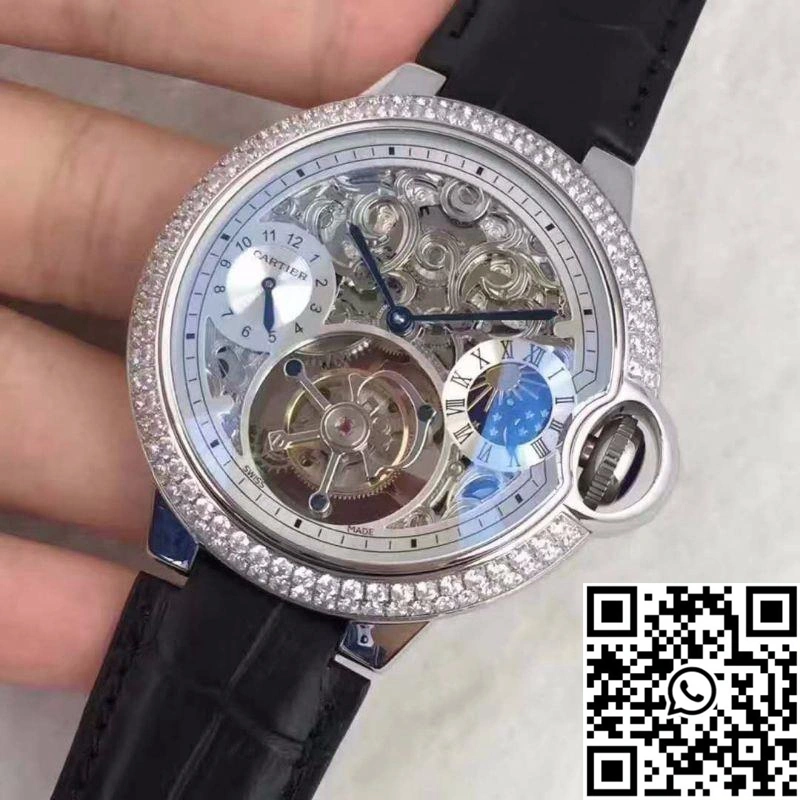 Ballon Bleu De Cartier Tourbillon Silver Dial