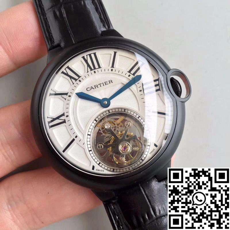 Ballon Bleu De Cartier Tourbillon White Dial