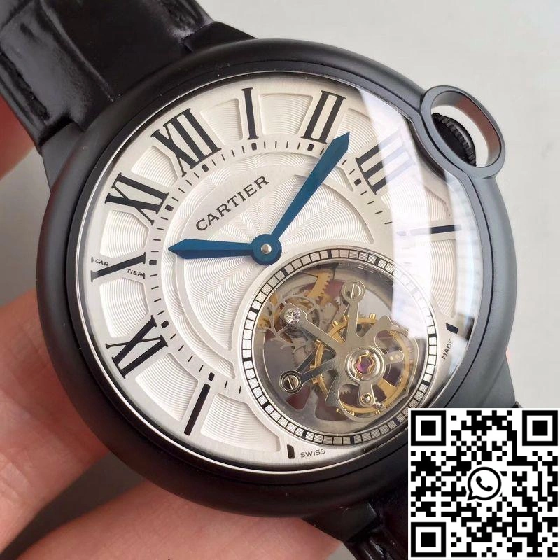 Ballon Bleu De Cartier Tourbillon White Dial