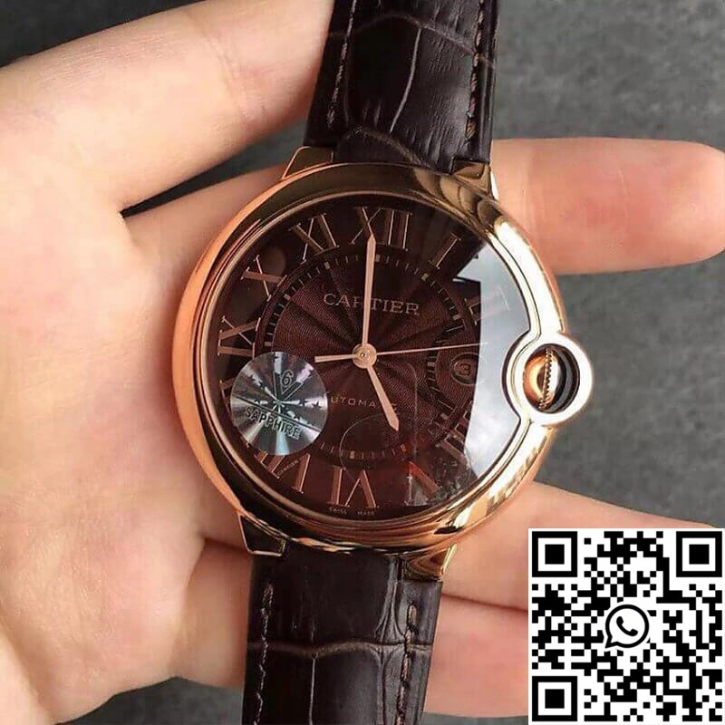 Ballon Bleu De Cartier W6920037 V6 Factory Chocolate Color Dial
