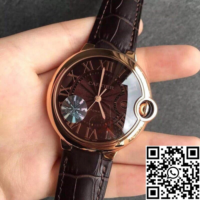 Ballon Bleu De Cartier W6920037 V6 Factory Chocolate Color Dial