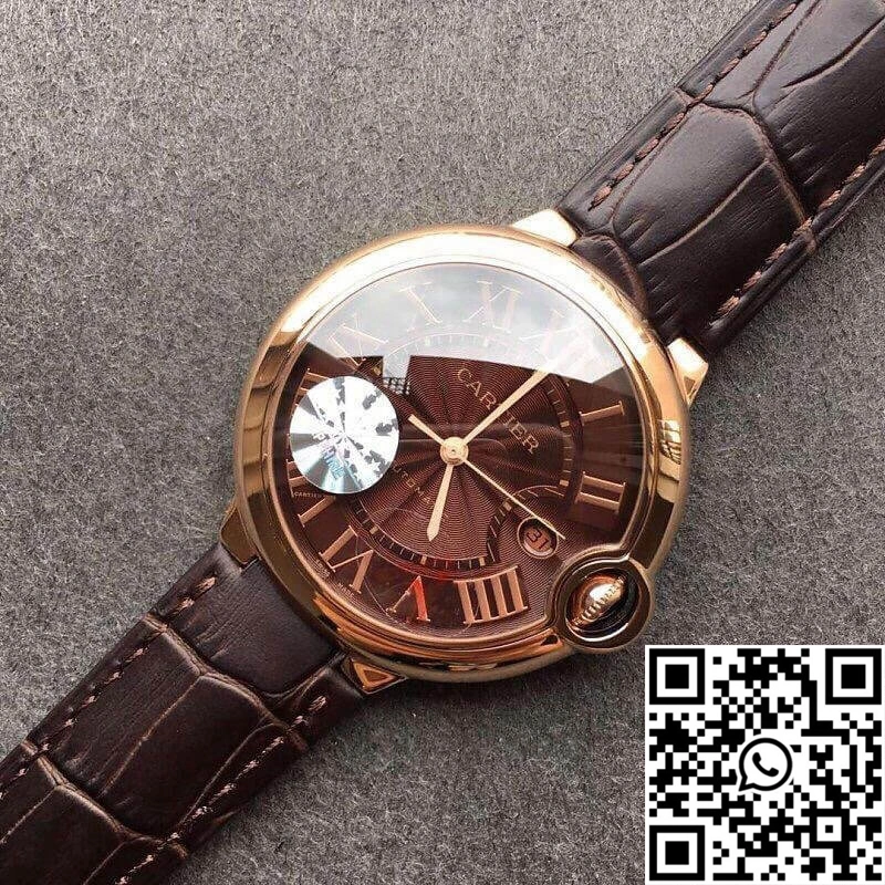 Ballon Bleu De Cartier W6920037 V6 Factory Chocolate Color Dial