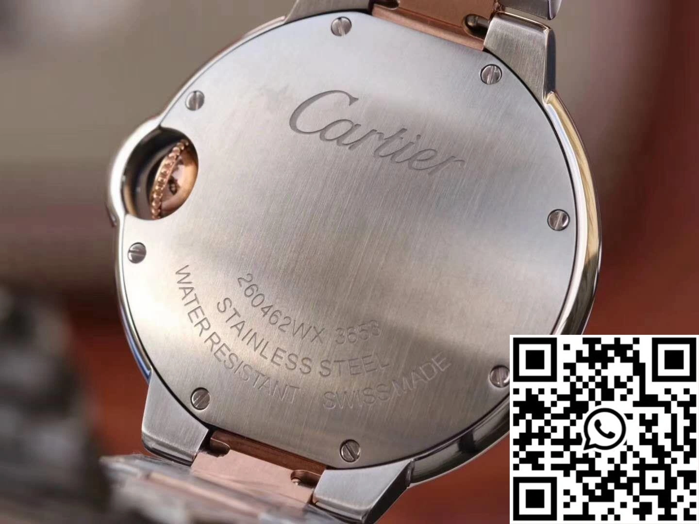 Ballon Bleu De Cartier W69201 Ladies 33MM V6 Factory Pink Dial