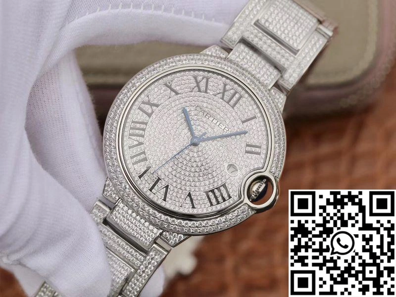 Ballon Bleu De Cartier WE9009Z3 42mm TW Factory Silver Diamond Dial