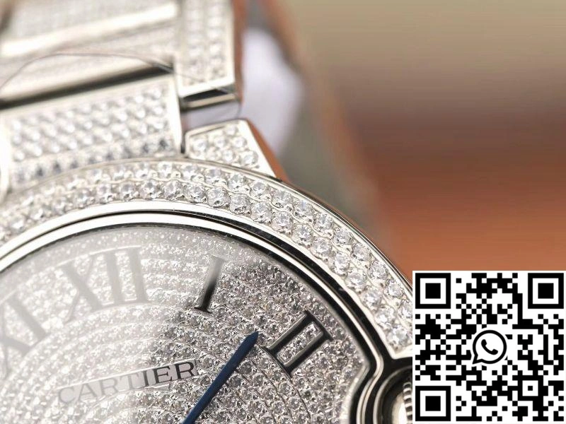 Ballon Bleu De Cartier WE9009Z3 42mm TW Factory Silver Diamond Dial
