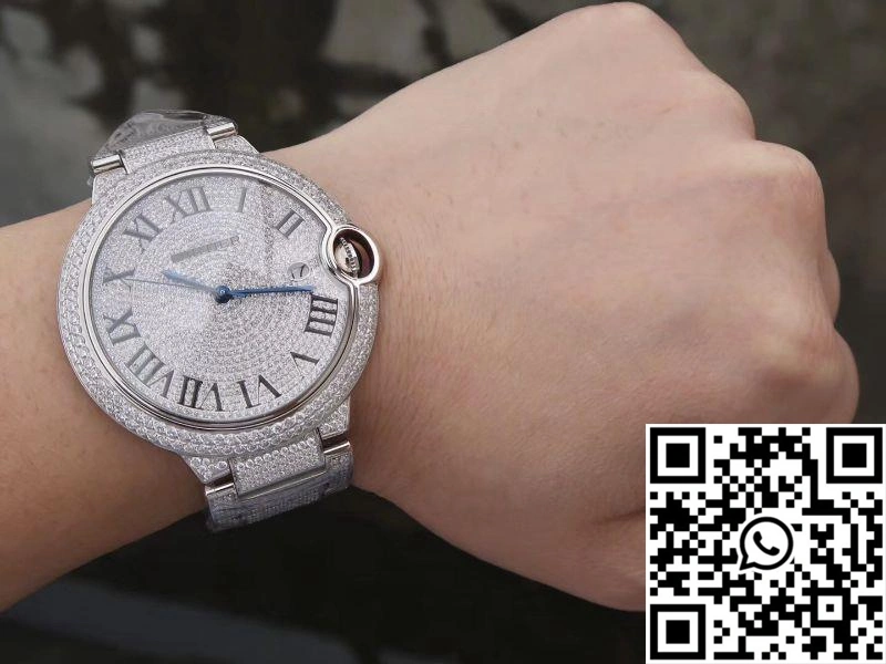 Ballon Bleu De Cartier WE9009Z3 42mm TW Factory Silver Diamond Dial