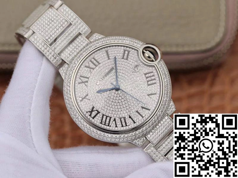 Ballon Bleu De Cartier WE9009Z3 42mm TW Factory Silver Diamond Dial