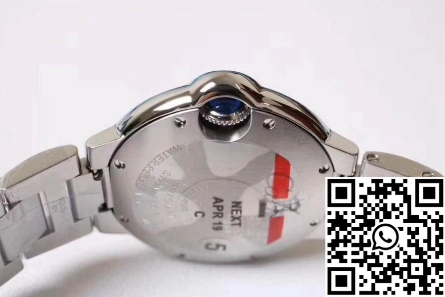 Ballon Bleu De Cartier WE9020 33mm V6 Factory White Dial