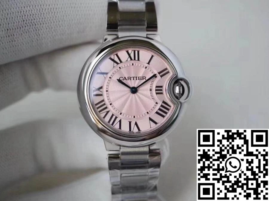 Ballon Bleu De Cartier WE902073 33mm V6 Factory Pink Dial