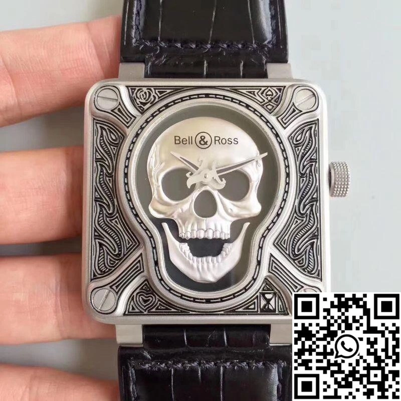 Bell Ross BR 01 Burning Skull Black Dial
