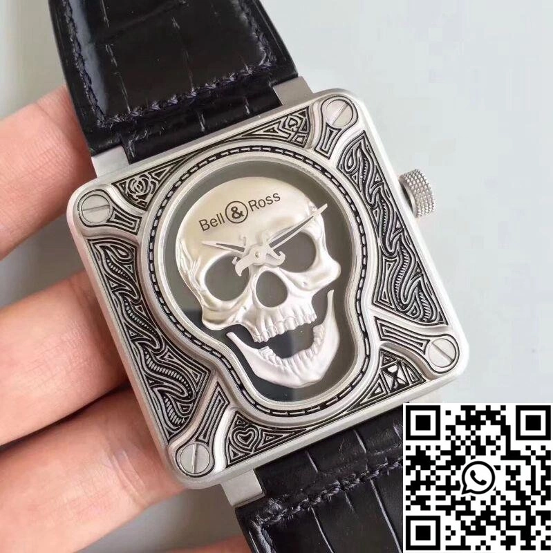 Bell Ross BR 01 Burning Skull Black Dial