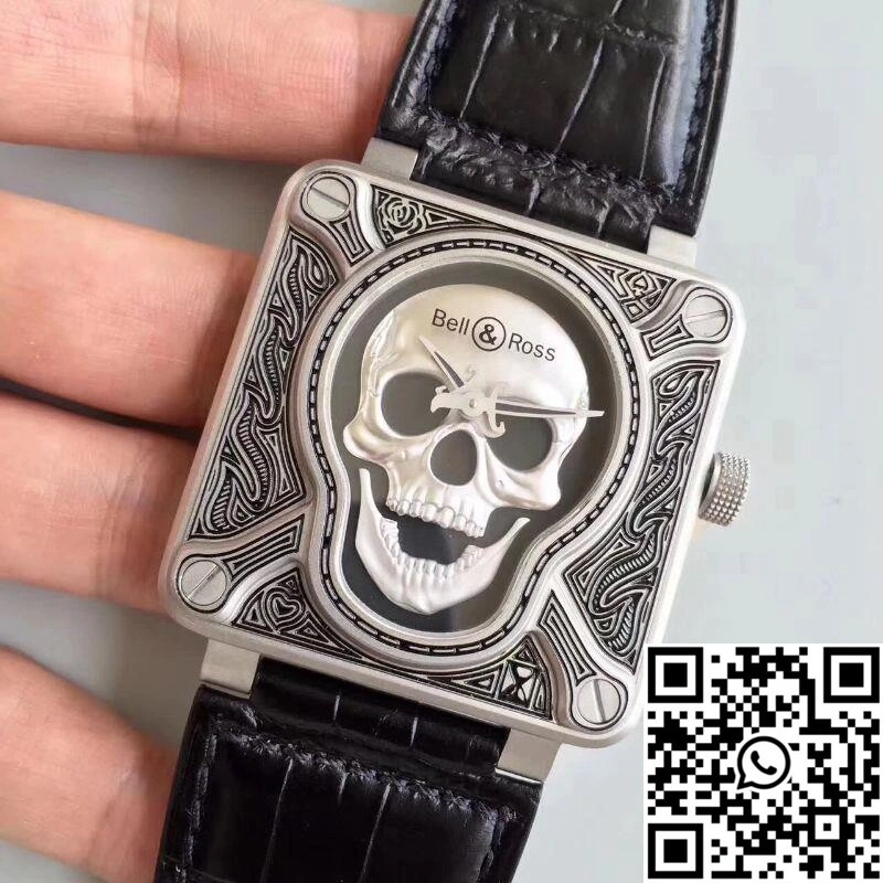 Bell Ross BR 01 Burning Skull Black Dial