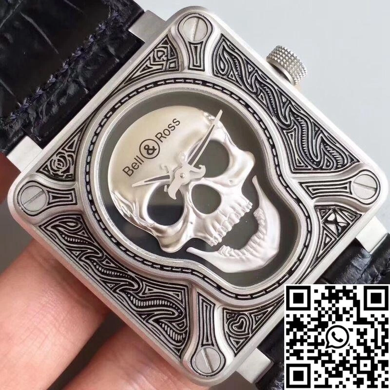 Bell Ross BR 01 Burning Skull Black Dial
