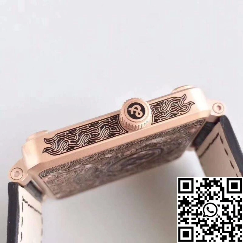 Bell Ross BR 01 Skull Bronze Rose Gold and Black Dial