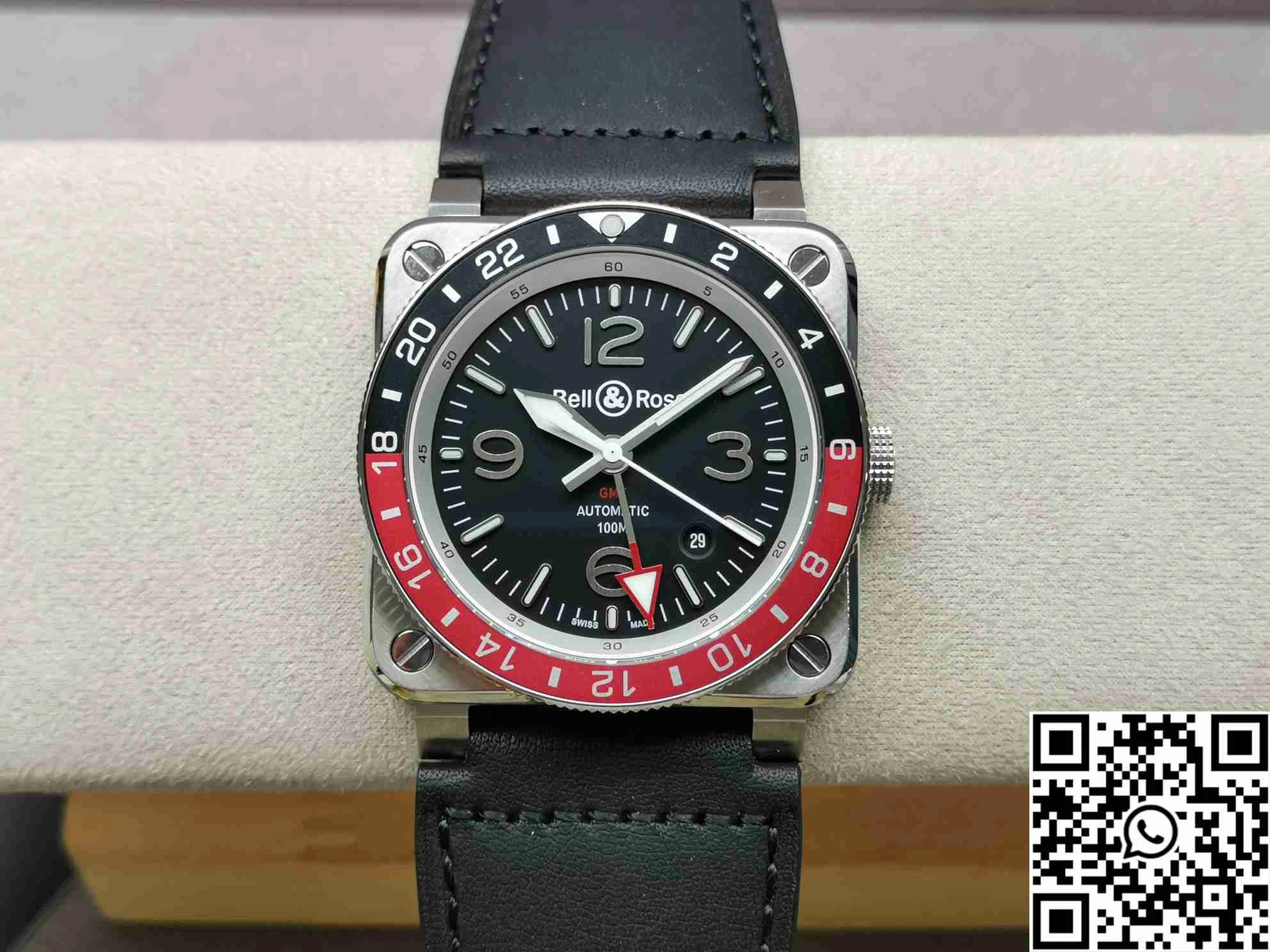 Bell Ross BR 03 BR Factory GMT Black Dial