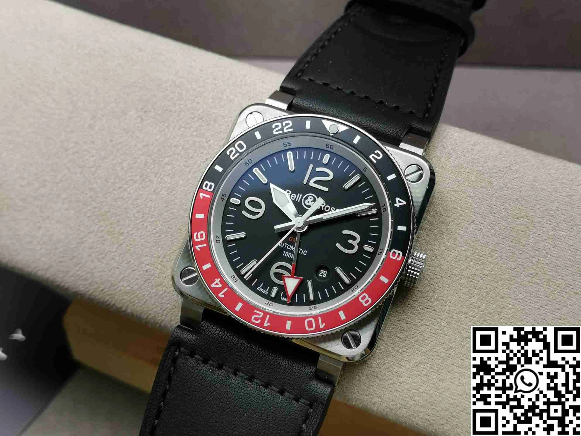 Bell Ross BR 03 BR Factory GMT Black Dial