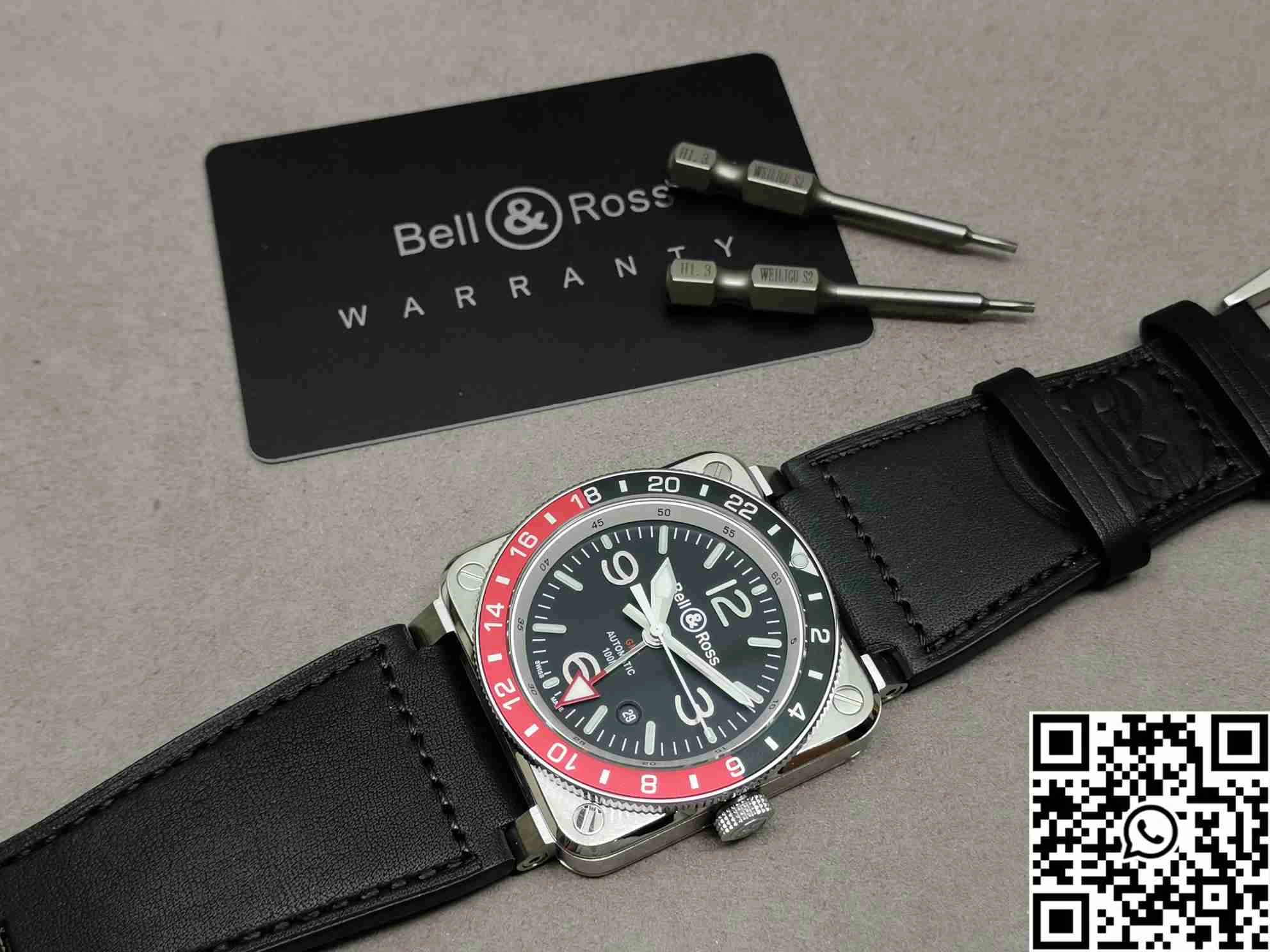 Bell Ross BR 03 BR Factory GMT Black Dial