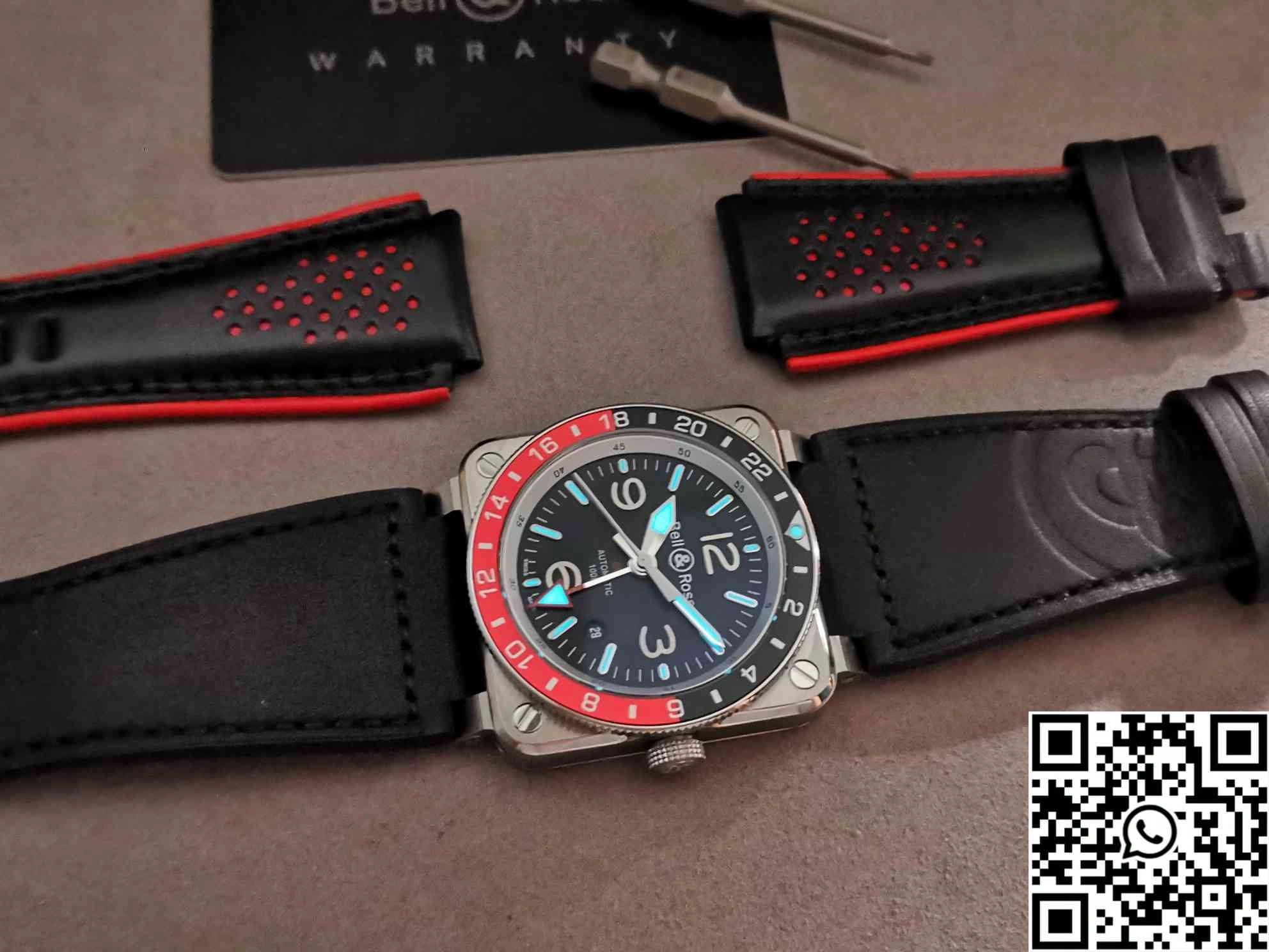 Bell Ross BR 03 BR Factory GMT Black Dial