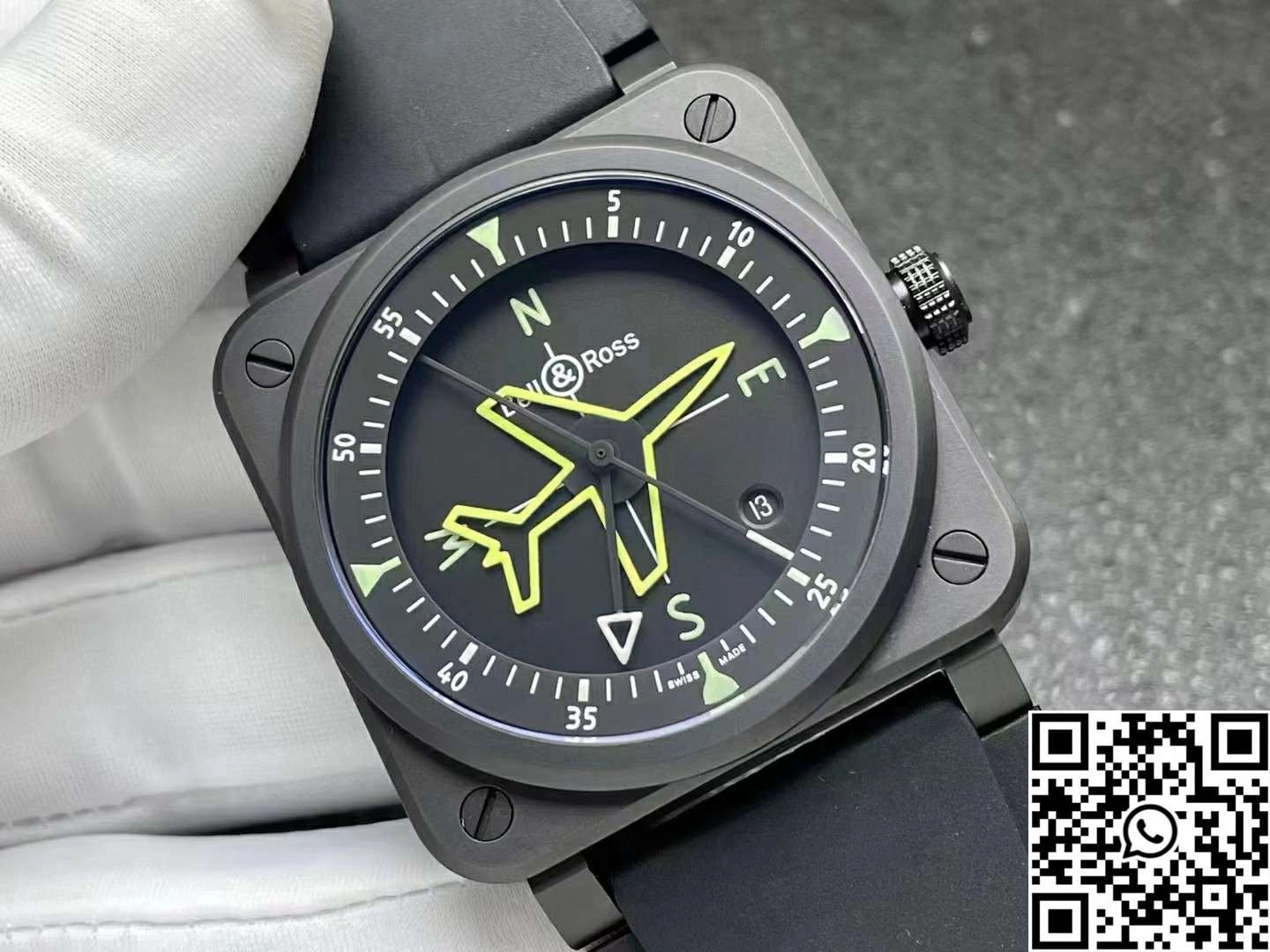 Bell Ross BR 03 Gyrocompass M+ Factory Caramic Case Black Dial