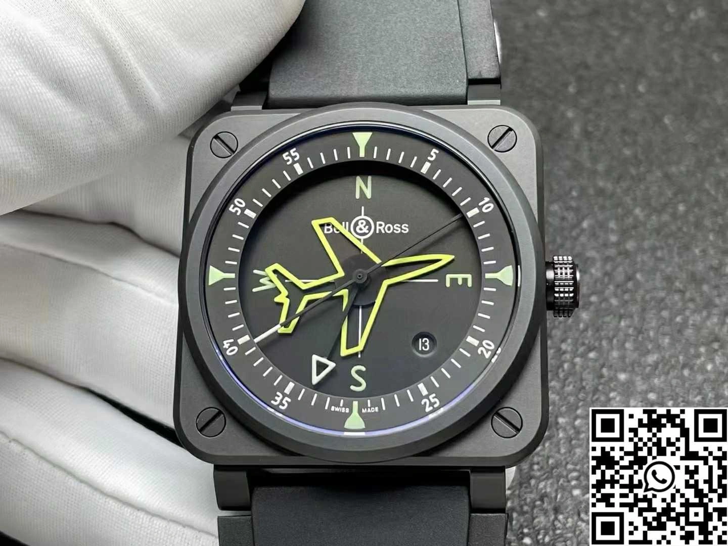 Bell Ross BR 03 Gyrocompass M+ Factory Caramic Case Black Dial