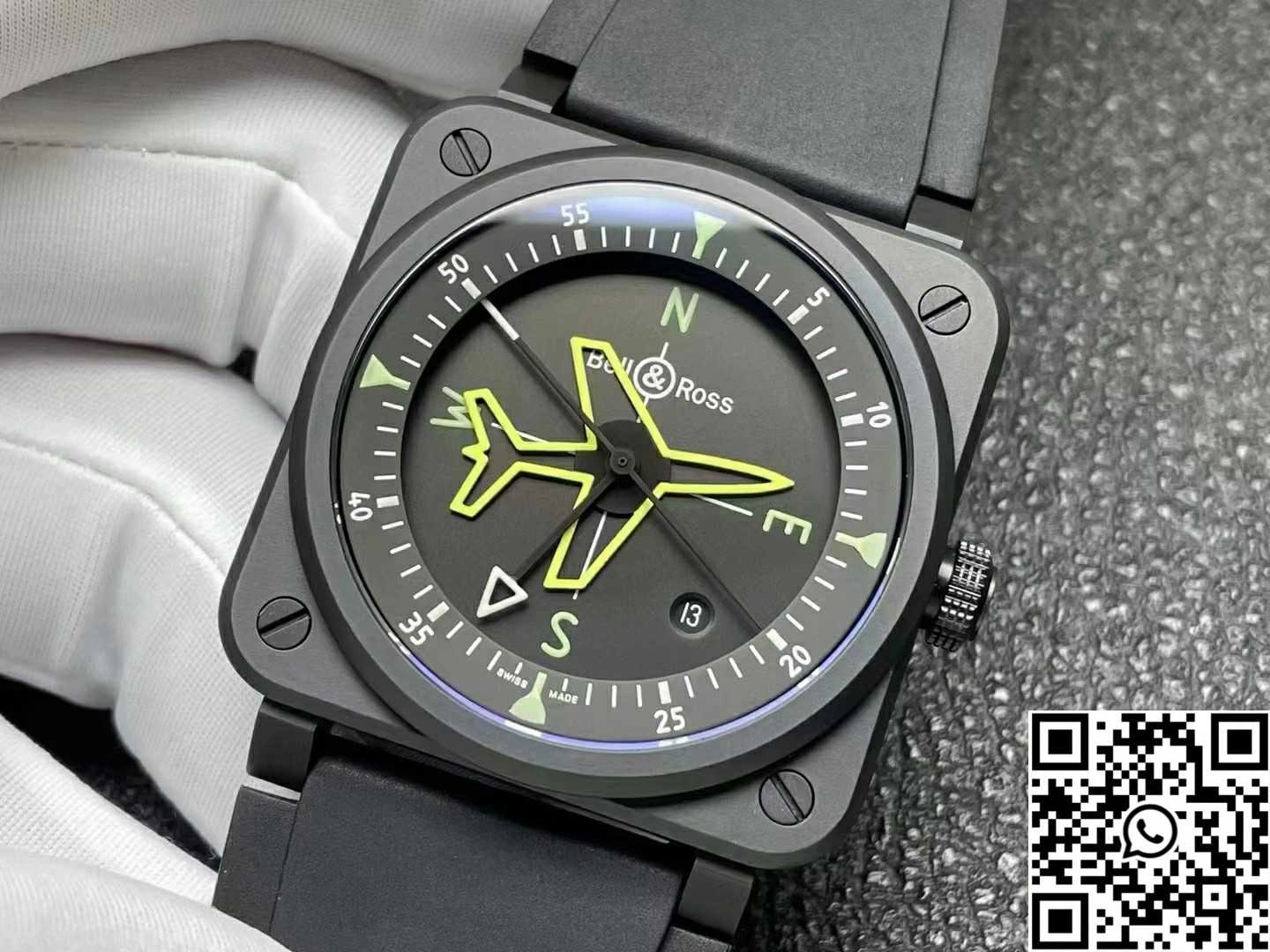 Bell Ross BR 03 Gyrocompass M+ Factory Caramic Case Black Dial
