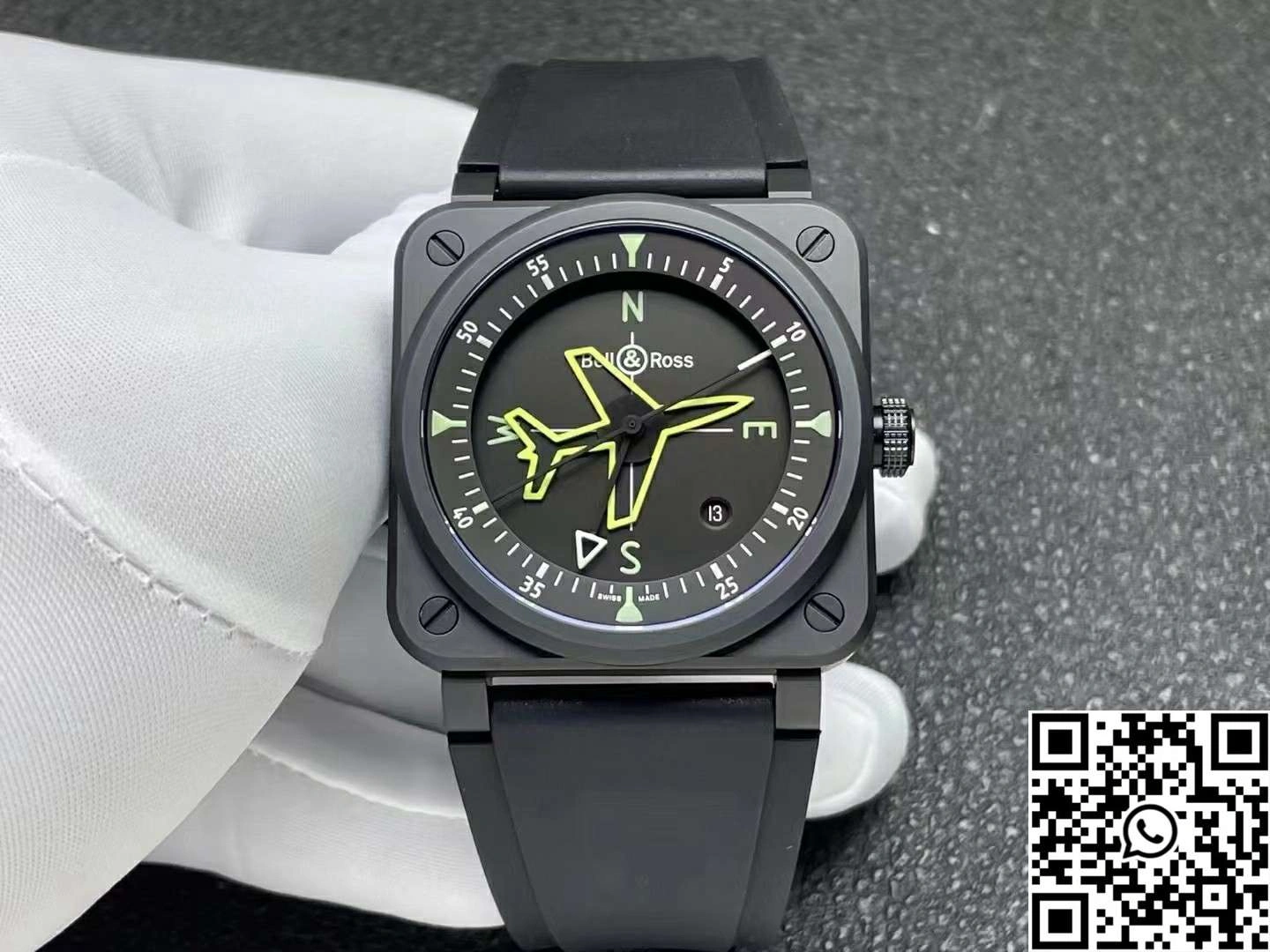 Bell Ross BR 03 Gyrocompass M+ Factory Caramic Case Black Dial