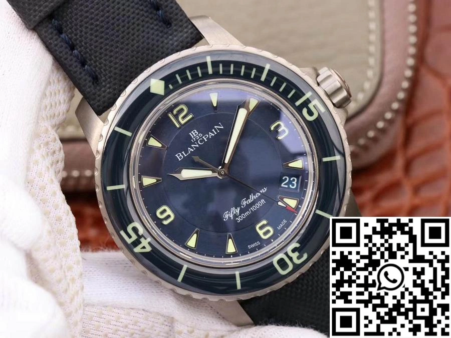 Blancpain Fifty Fathoms 5015-12B40-O52 ZF Factory Blue Dial