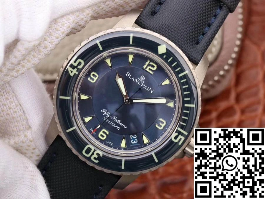 Blancpain Fifty Fathoms 5015-12B40-O52 ZF Factory Blue Dial