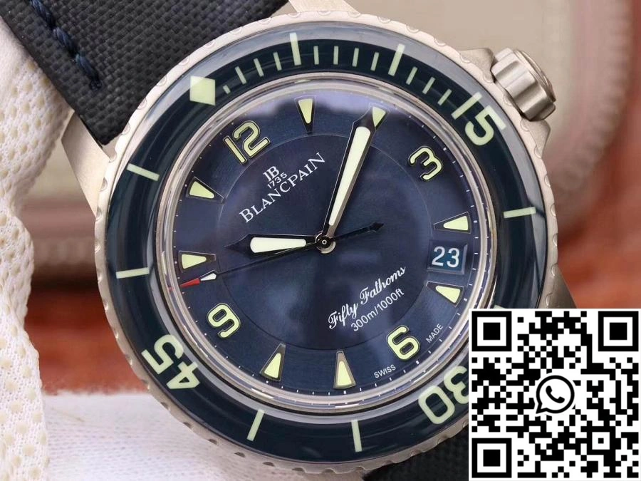 Blancpain Fifty Fathoms 5015-12B40-O52 ZF Factory Blue Dial
