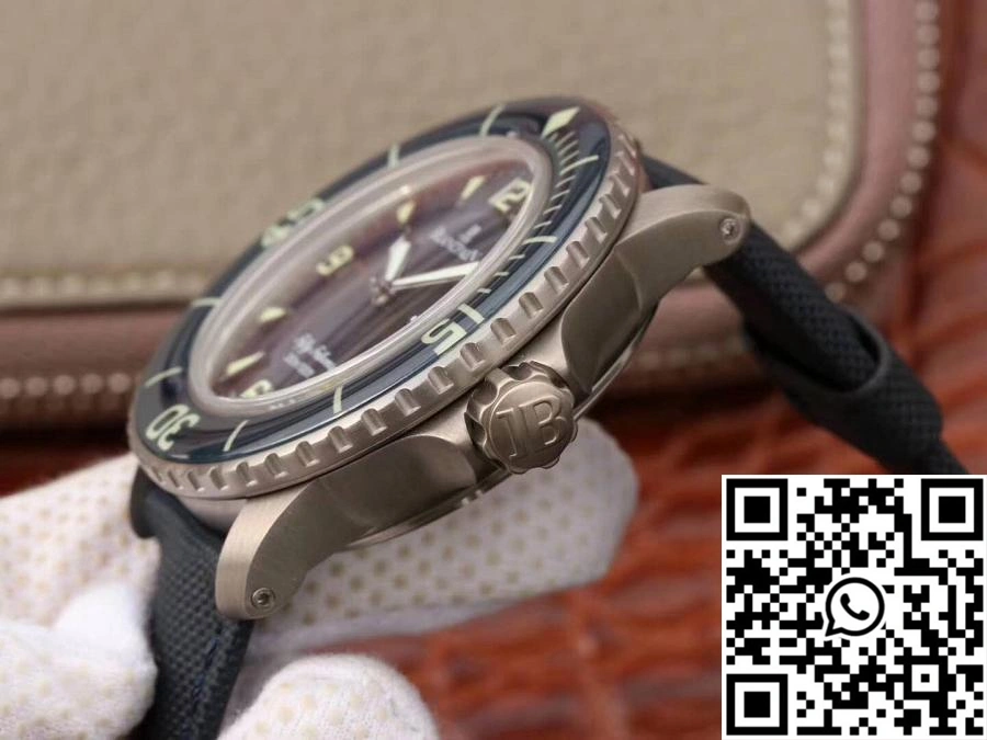 Blancpain Fifty Fathoms 5015-12B40-O52 ZF Factory Blue Dial