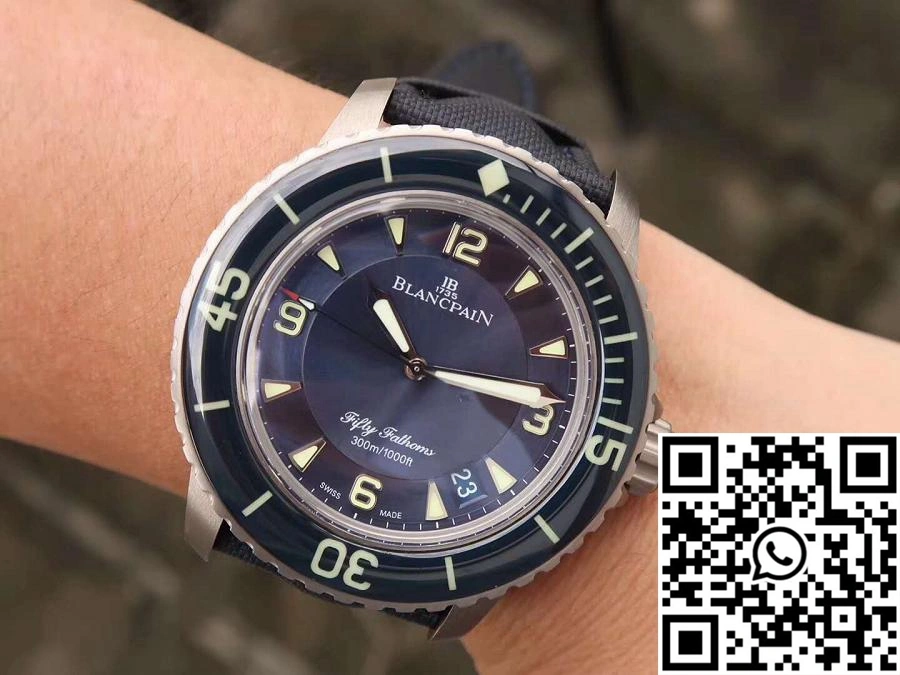 Blancpain Fifty Fathoms 5015-12B40-O52 ZF Factory Blue Dial