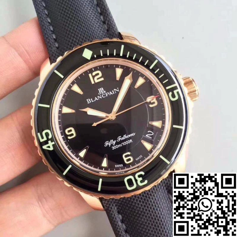 Blancpain Fifty Fathoms 5015-3630-52 ZF Factory Black Dial