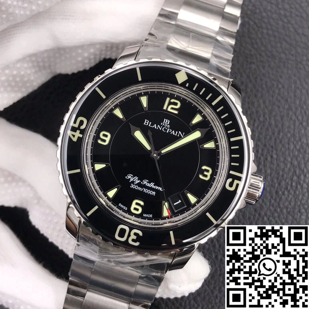Blancpain Fifty Fathoms 5015 ZF Factory Stainless Steel Black Dial