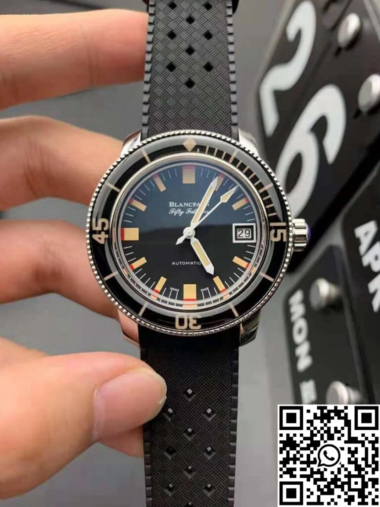 Blancpain Fifty Fathoms Barakuda 5008B 1130 B52A ZF Factory Black Dial