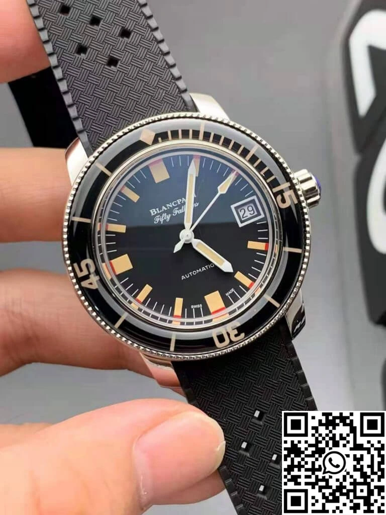 Blancpain Fifty Fathoms Barakuda 5008B 1130 B52A ZF Factory Black Dial