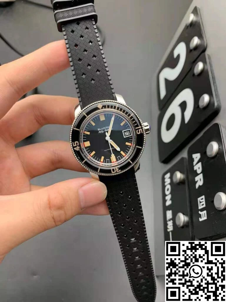 Blancpain Fifty Fathoms Barakuda 5008B 1130 B52A ZF Factory Black Dial