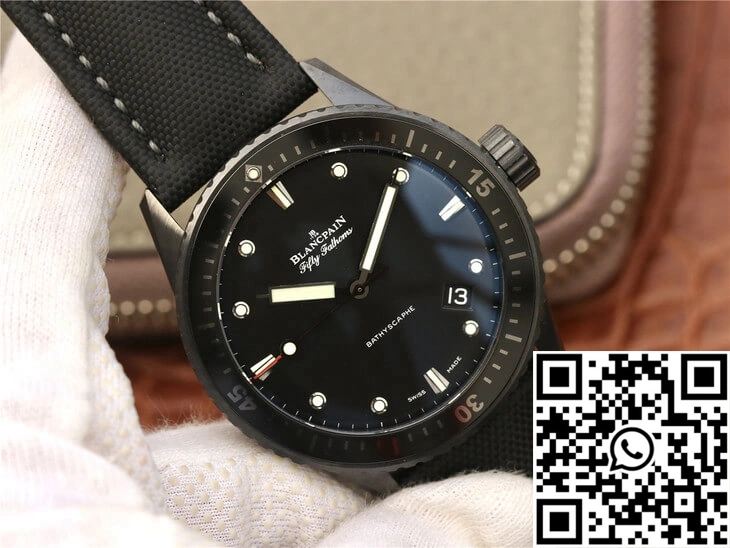 Blancpain Fifty Fathoms Bathyscaphe 5000-0130-B52-B GF Factory Black Ceramic
