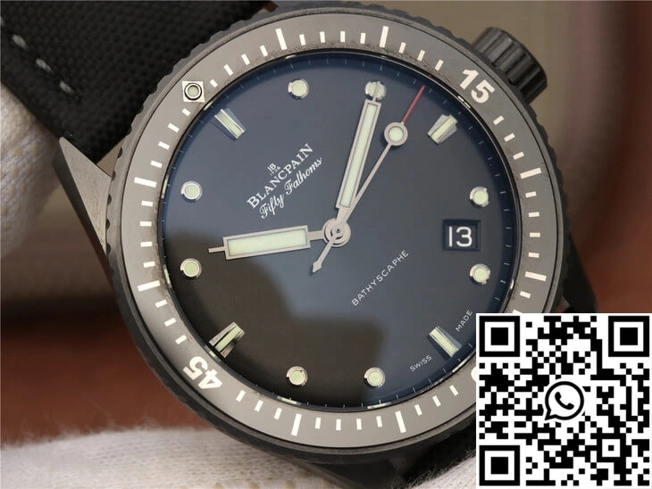 Blancpain Fifty Fathoms Bathyscaphe 5000-0130-B52-B GF Factory Black Ceramic