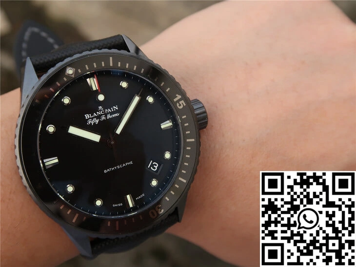 Blancpain Fifty Fathoms Bathyscaphe 5000-0130-B52-B GF Factory Black Ceramic