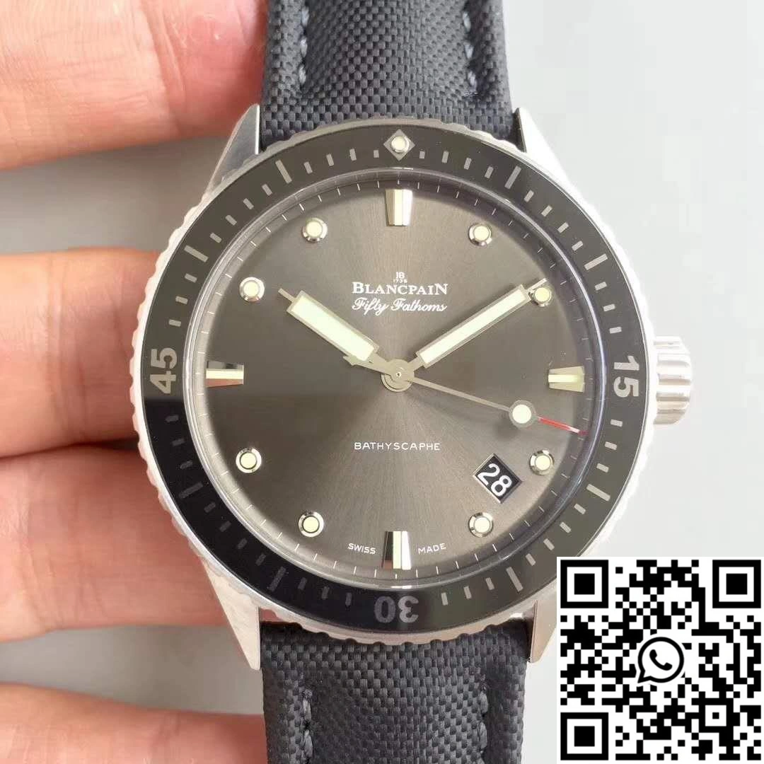 Blancpain Fifty Fathoms Bathyscaphe 5000-1110-B52A ZF Factory Meteor Grey Dial