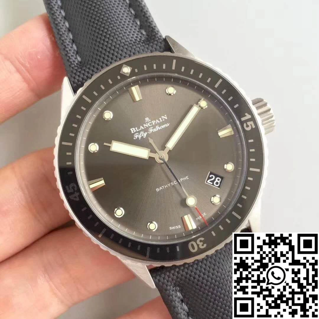 Blancpain Fifty Fathoms Bathyscaphe 5000-1110-B52A ZF Factory Meteor Grey Dial